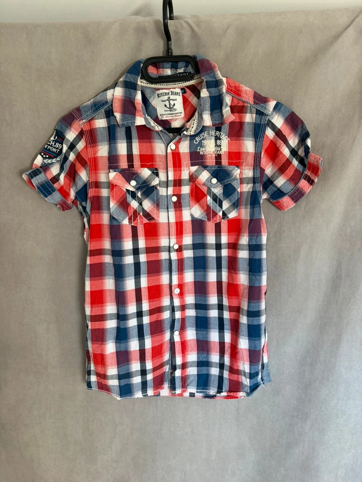 Chemise à carreaux